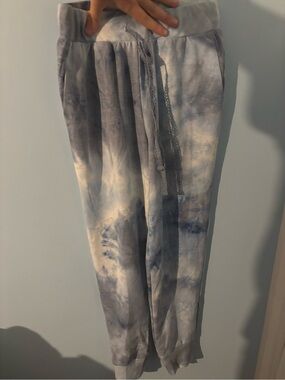 Tie-Dye Blue & White Jogger Pants women’s xs from Shabby Chic